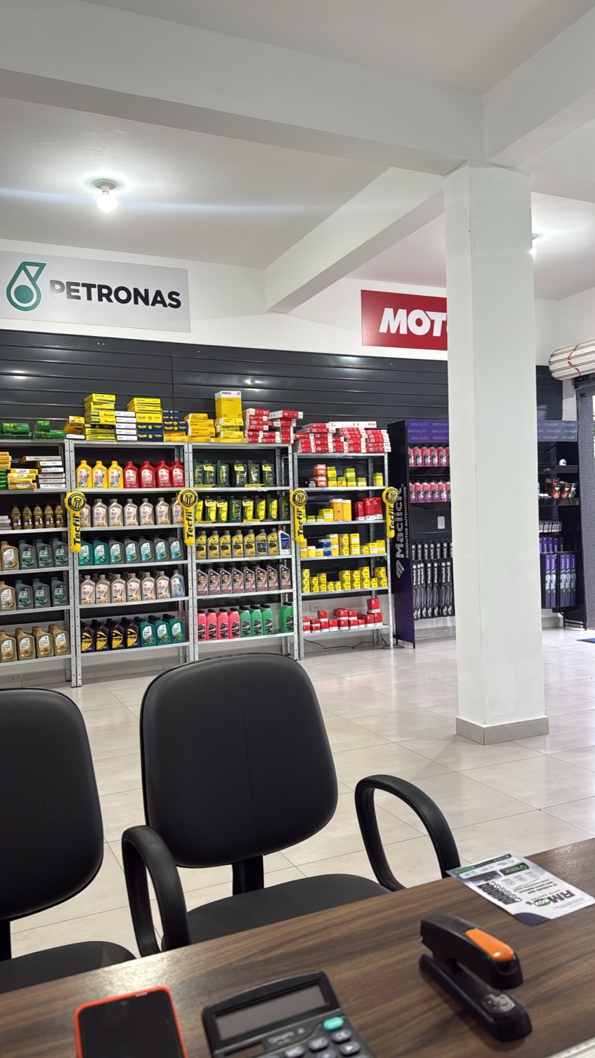 Área de produtos e atendimento